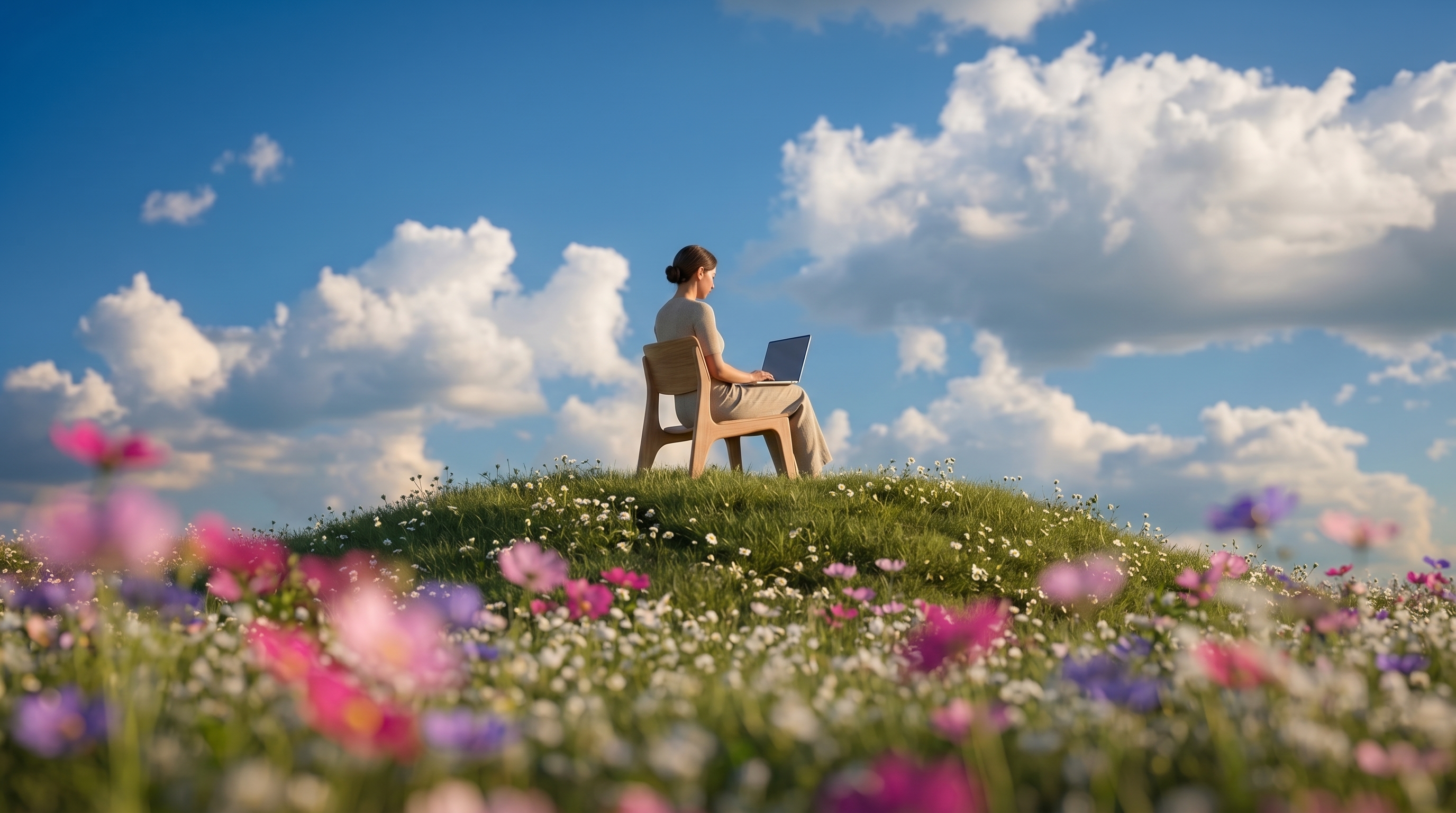 A calm, quiet representation of mindful living